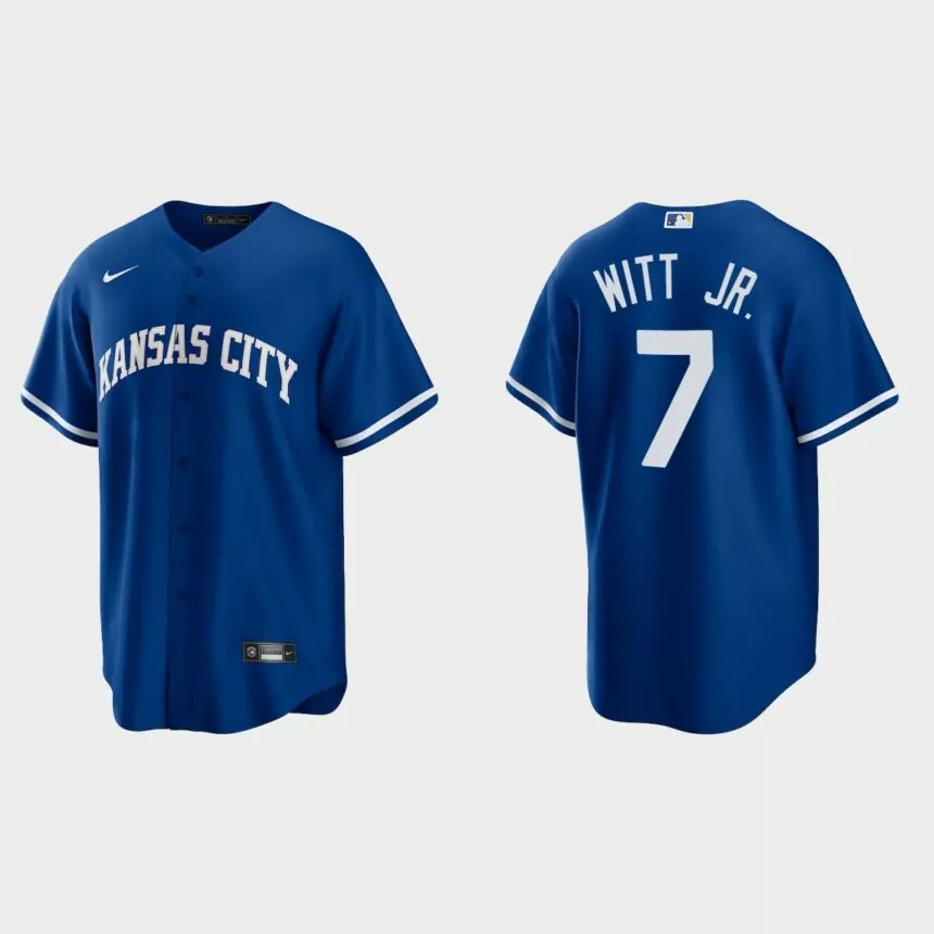 Kansas City Royals Bobby Witt Jr. Replica Alternate Jersey – Royal