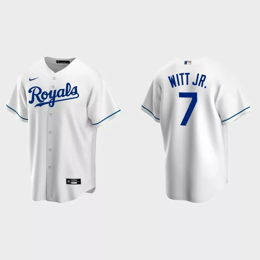 Kansas City Royals Bobby Witt Jr. Replica Home Jersey – White
