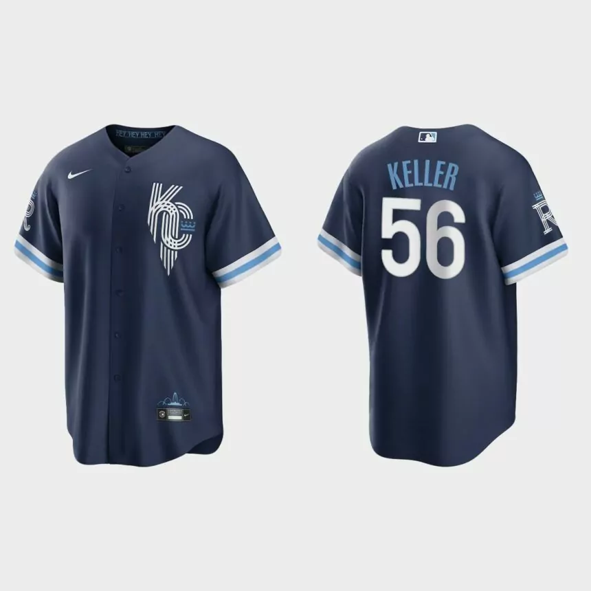 Kansas City Royals Brad Keller 2022 City Connect Replica Jersey – Navy
