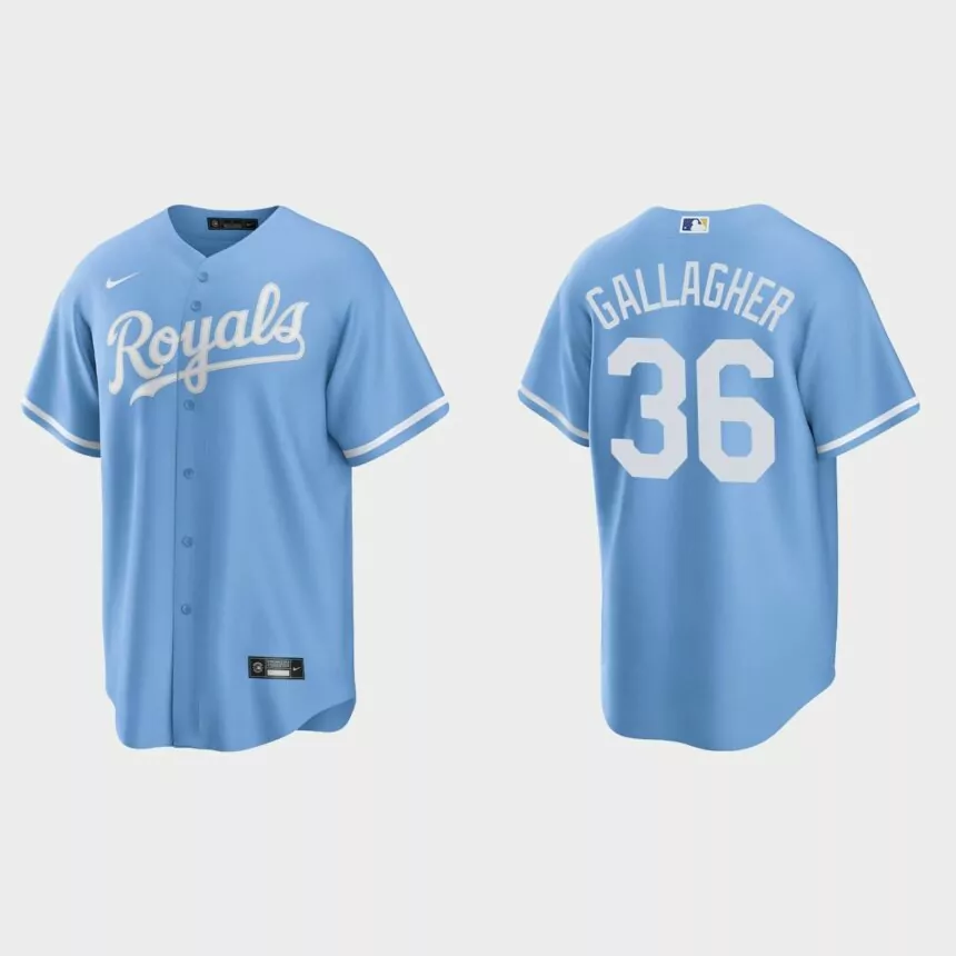 Kansas City Royals Cam Gallagher Replica Alternate Jersey – Blue