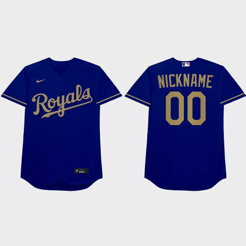 Kansas City Royals Custom 2021 Players’ Weekend Nickname Jersey – Blue