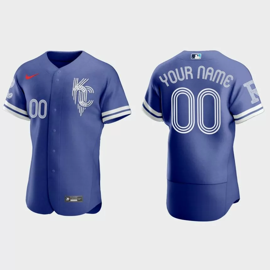 Kansas City Royals Custom 2022 City Connect Authentic Jersey – Royal