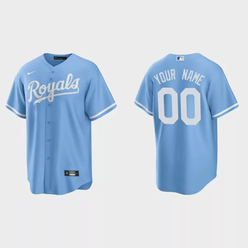 Kansas City Royals Custom Replica Alternate Jersey – Blue