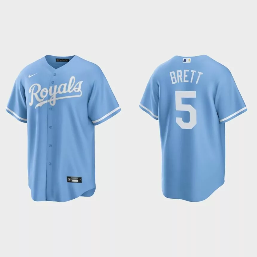 Kansas City Royals George Brett Replica Alternate Jersey – Blue