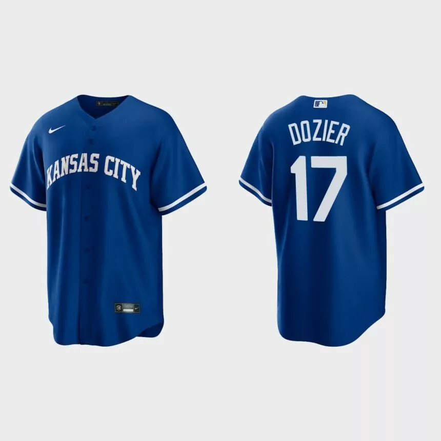 Kansas City Royals Hunter Dozier Replica Alternate Jersey – Royal