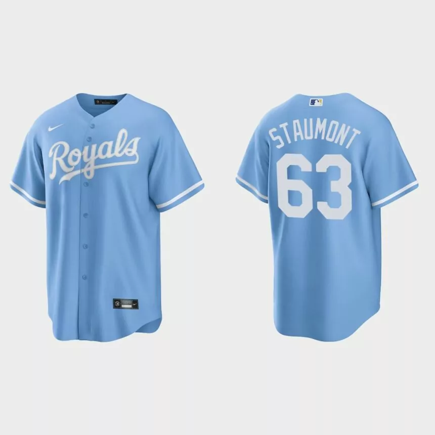 Kansas City Royals Josh Staumont Replica Alternate Jersey – Blue
