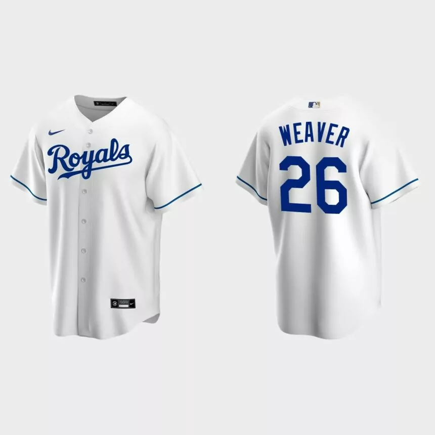 Kansas City Royals Luke Weaver Replica Home Jersey – White