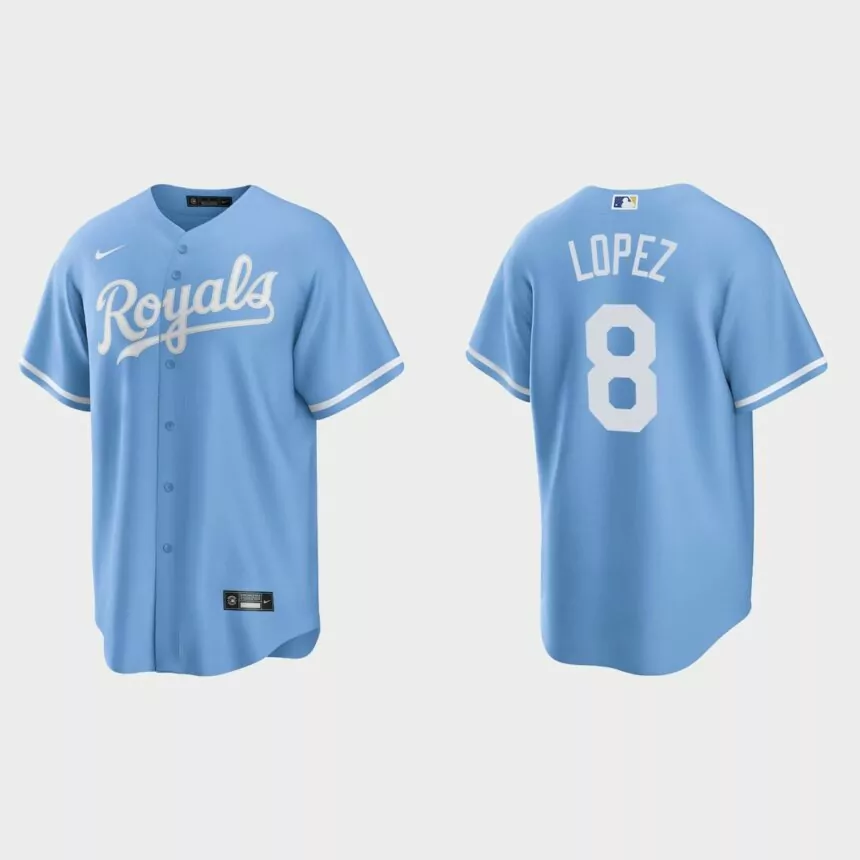 Kansas City Royals Nicky Lopez Replica Alternate Jersey – Blue