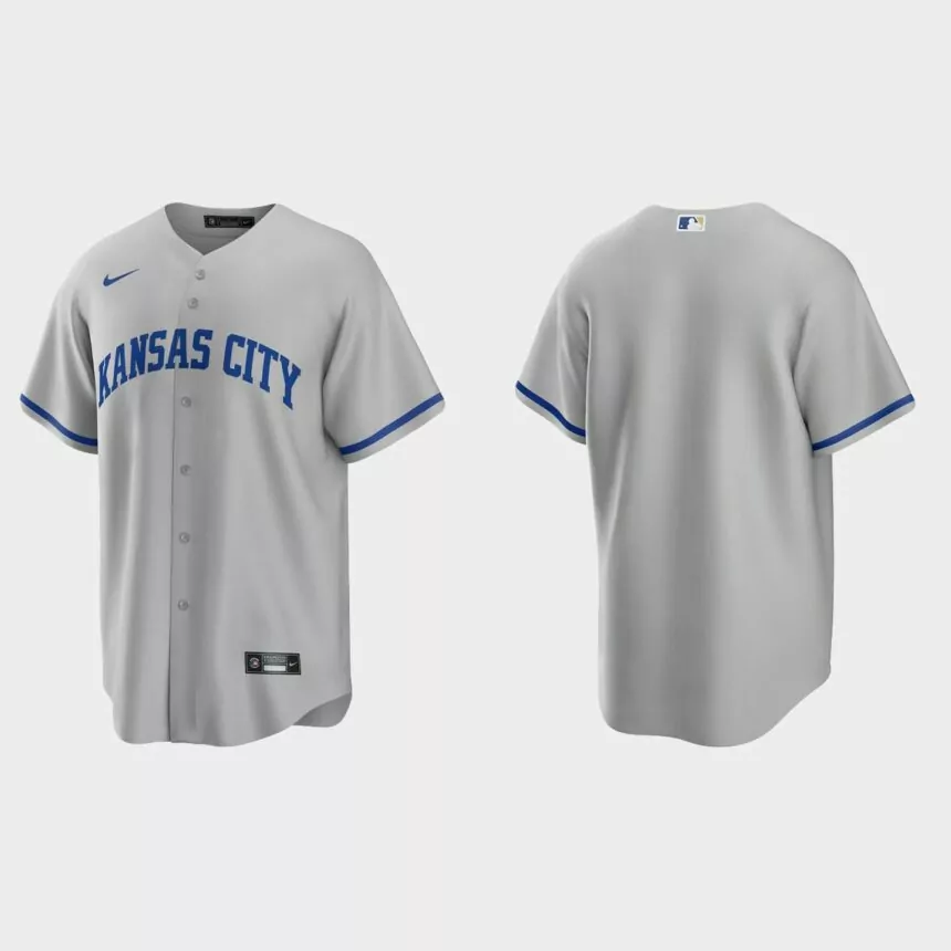 Kansas City Royals Replica Road Jersey – Gray