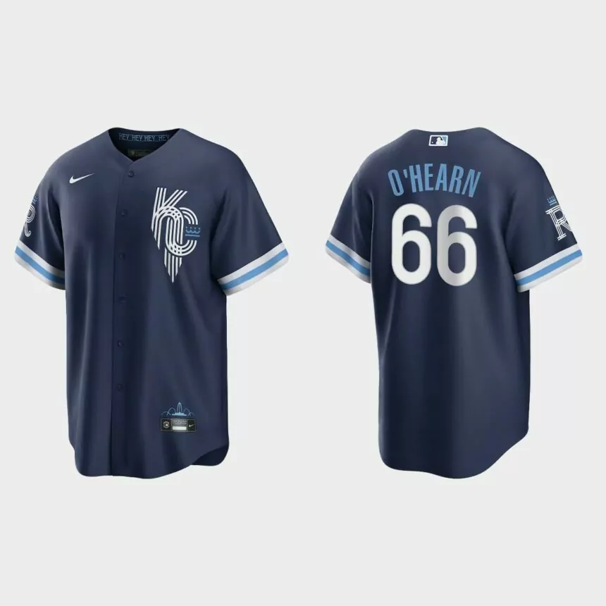 Kansas City Royals Ryan O’Hearn 2022 City Connect Replica Jersey – Navy