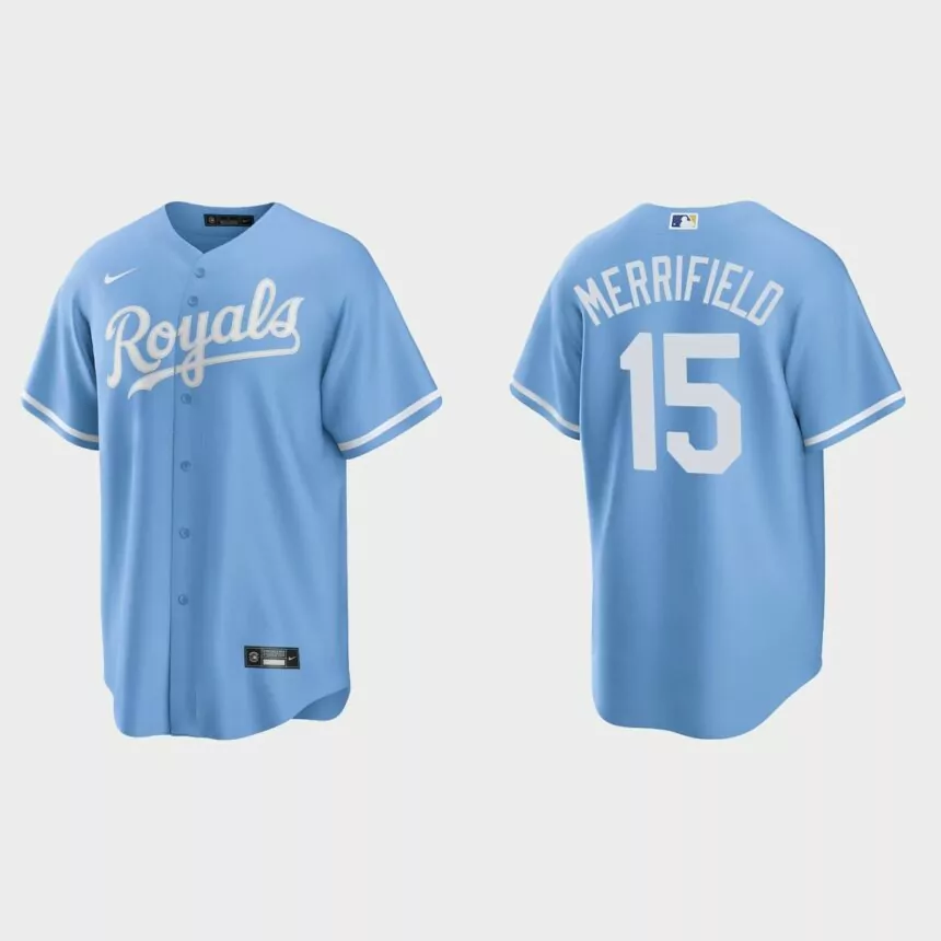 Kansas City Royals Whit Merrifield Replica Alternate Jersey – Blue