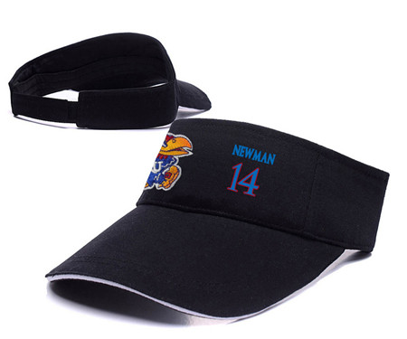 Kansas Jayhawks 14 Malik Newman Black College Basketball Adjustable Visor