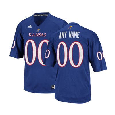 Kansas Jayhawks Blue Customized Jerseys