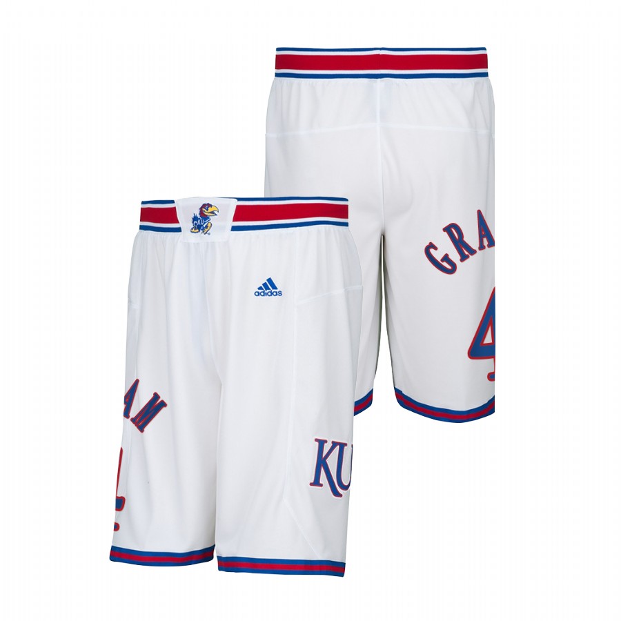Kansas Jayhawks Devonte' Graham White Men College Basketball Alumni Shorts