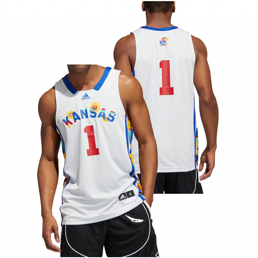 Kansas Jayhawks Honoring Black Excellence White Basketball Jersey Men