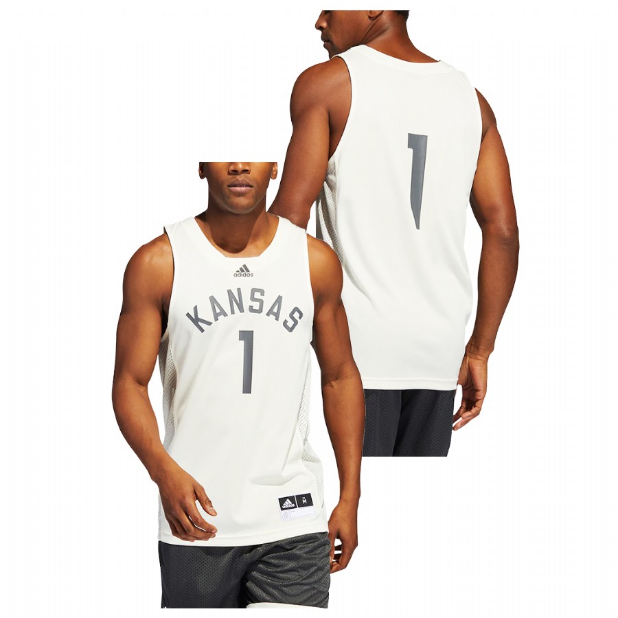 Kansas Jayhawks Reverse Retro Cream Jersey College Basketball
