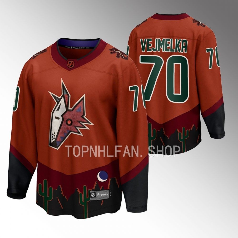 Karel Vejmelka Arizona Coyotes Special Edition 2.0 Orange Men Jersey Breakaway Player
