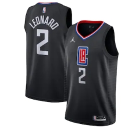 Kawhi Leonard LA Clippers Jordan Brand 2020-21 Swingman Jersey - Statement Edition - Black