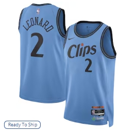 Kawhi Leonard LA Clippers Nike Unisex 2024-25 Swingman Player Jersey - City Edition - Light Blue