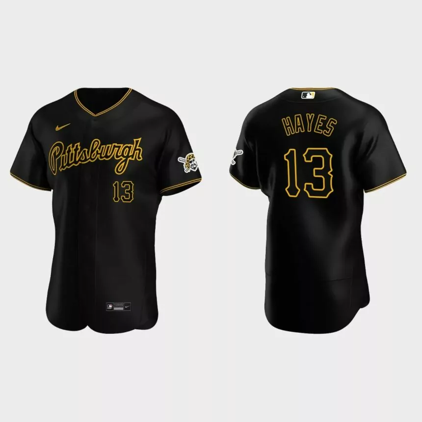 Ke’Bryan Hayes Pittsburgh Pirates Authentic Alternate Jersey – Black