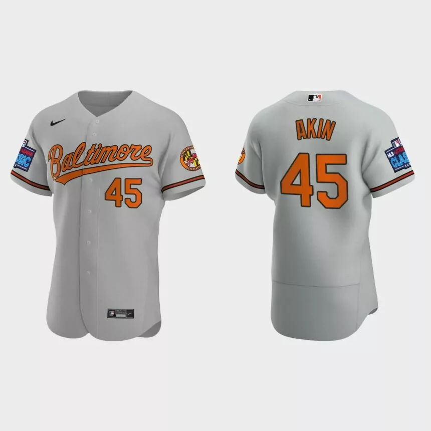 Keegan Akin Baltimore Orioles 2022 Little League Classic Authentic Jersey – Gray