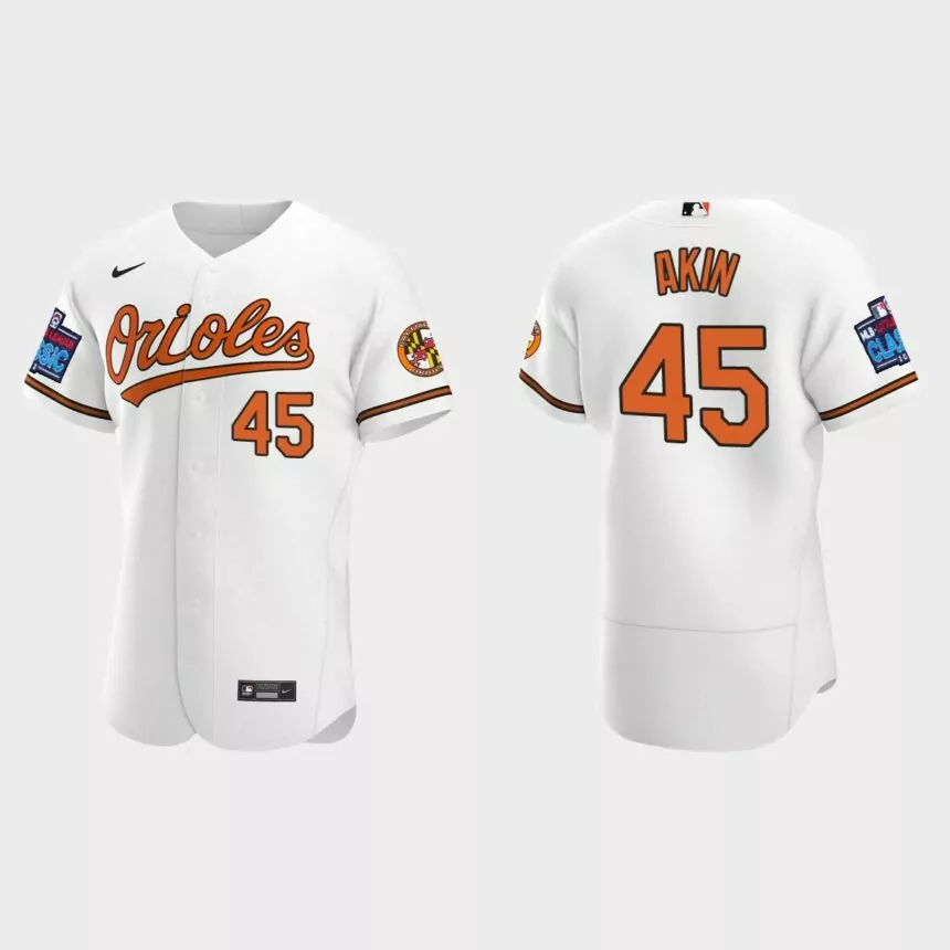 Keegan Akin Baltimore Orioles 2022 Little League Classic Authentic Jersey – White