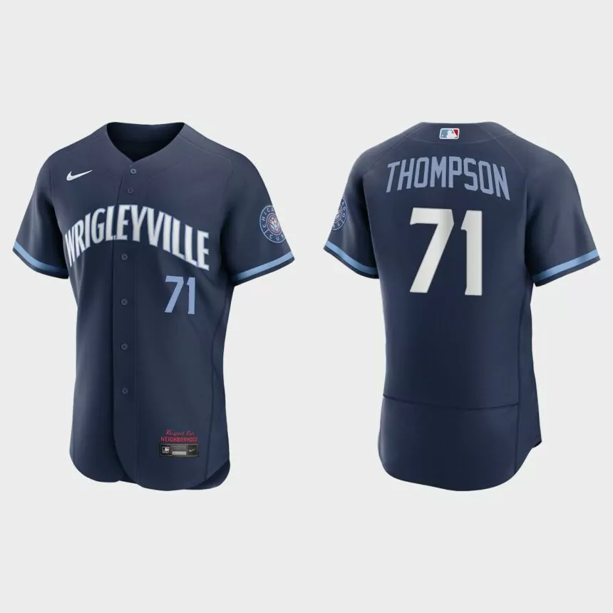 Keegan Thompson Chicago Cubs 2021 City Connect Authentic Jersey – Navy