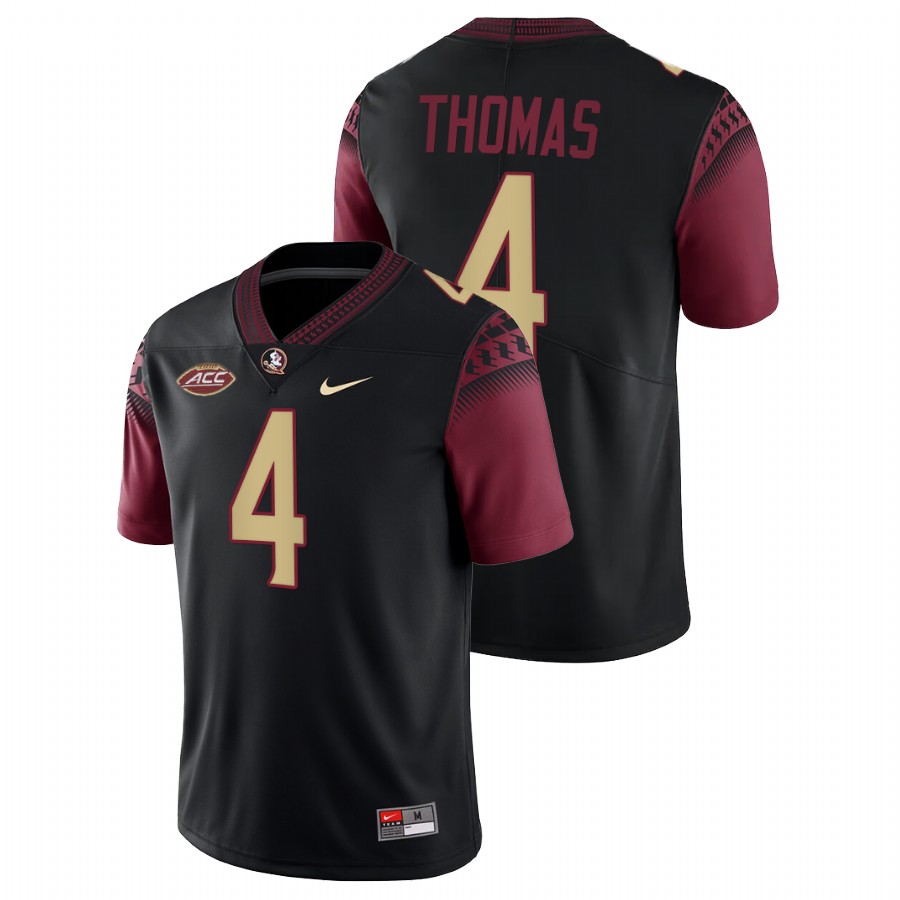 Keir Thomas Florida State Seminoles Black College Football Alternate Jersey