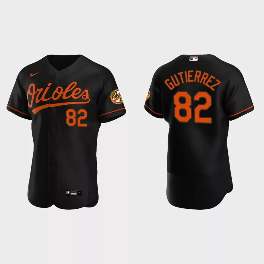 Kelvin Gutierrez Baltimore Orioles Authentic Alternate Jersey – Black