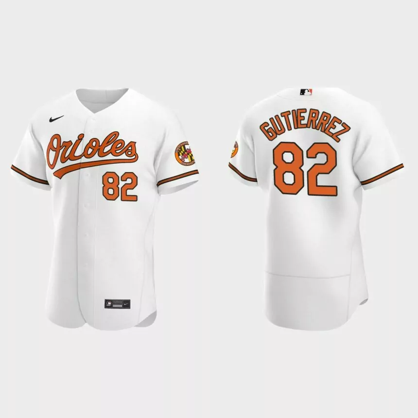 Kelvin Gutierrez Baltimore Orioles Authentic Home Jersey – White
