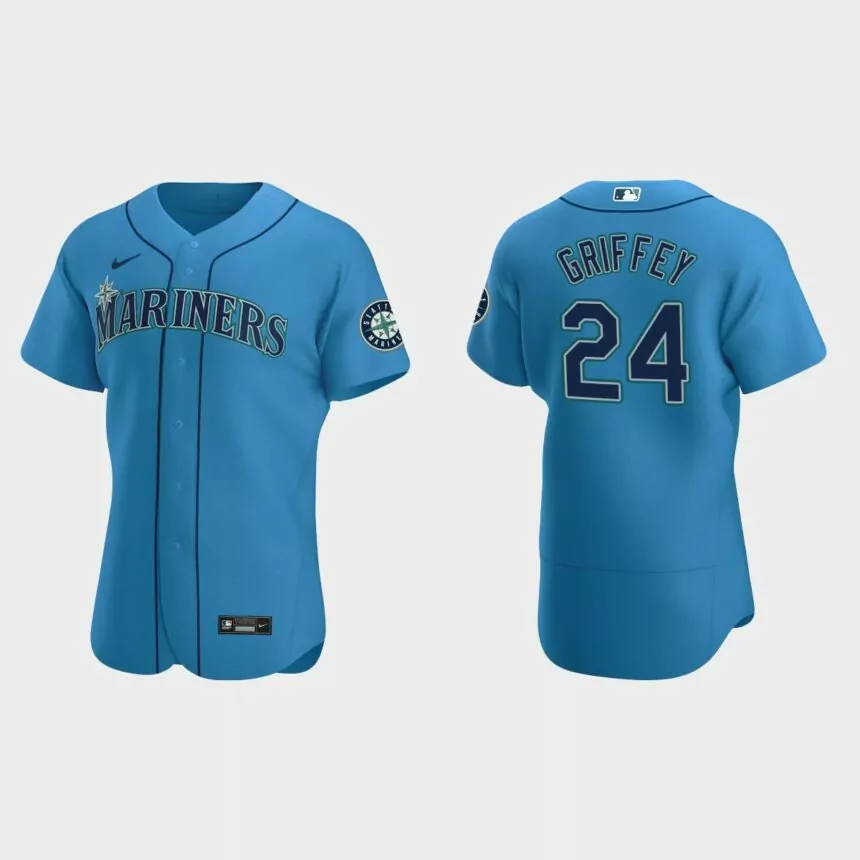 Ken Griffey Jr. #24 Seattle Mariners Royal Authentic 2020 Alternate Jersey