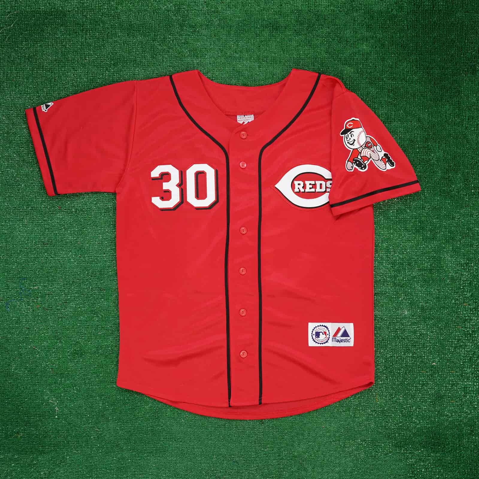 Ken Griffey Jr. 2005 Cincinnati Reds Alternate Red Men's Jersey w Team Patch