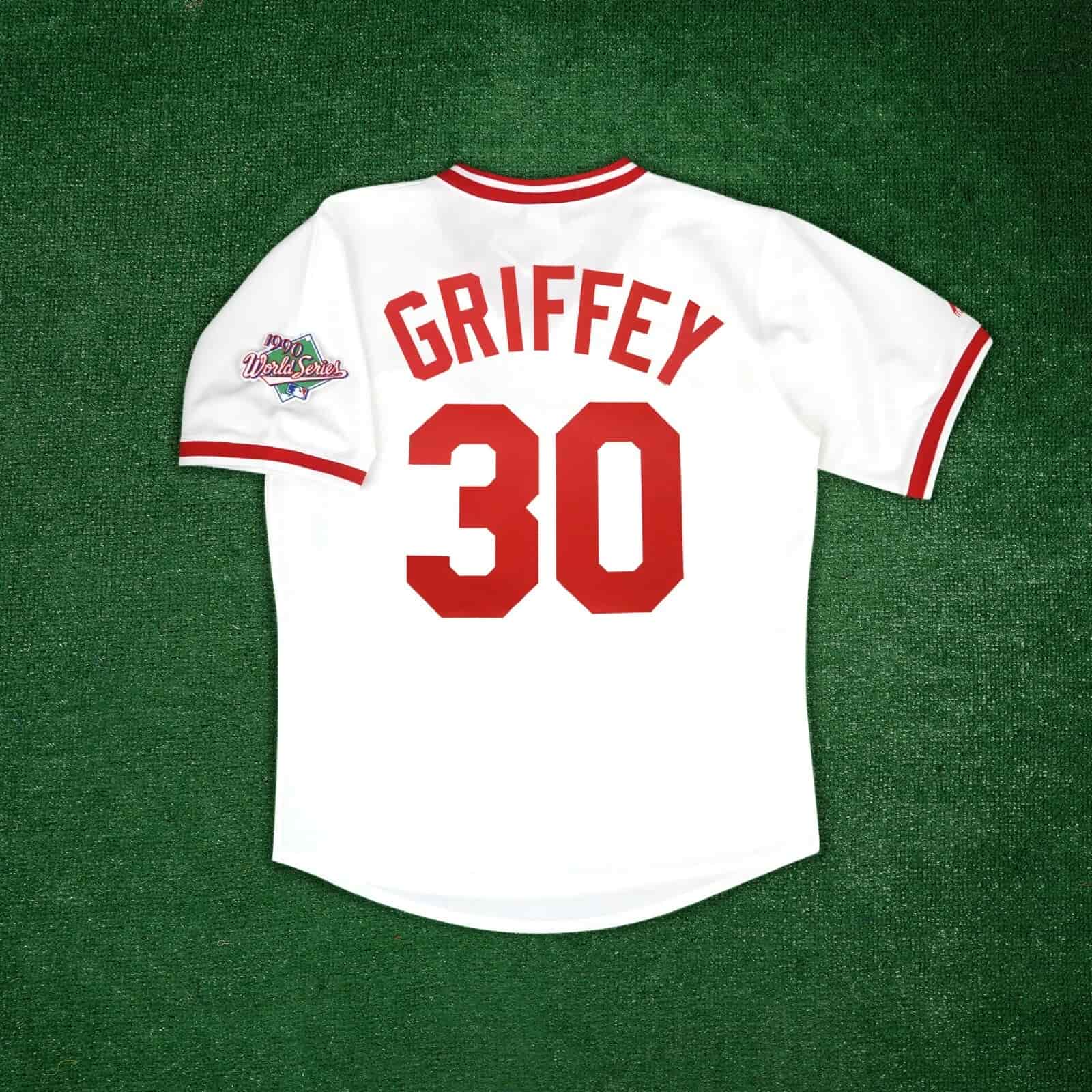 Ken Griffey Sr. 1990 Cincinnati Reds World Series Men's Home Cooperstown Jersey