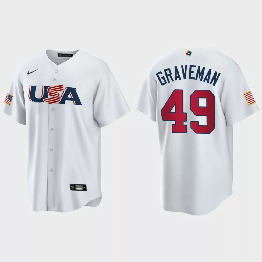 Kendall Graveman Chicago White Sox 2023 World Baseball Classic USA Replica Jersey – White