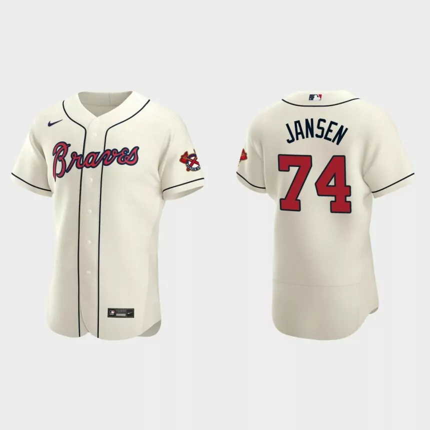 Kenley Jansen Atlanta Braves Authentic Alternate Jersey – Cream