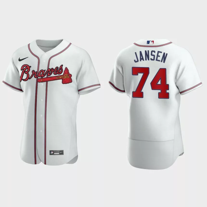Kenley Jansen Atlanta Braves Authentic Home Jersey – White
