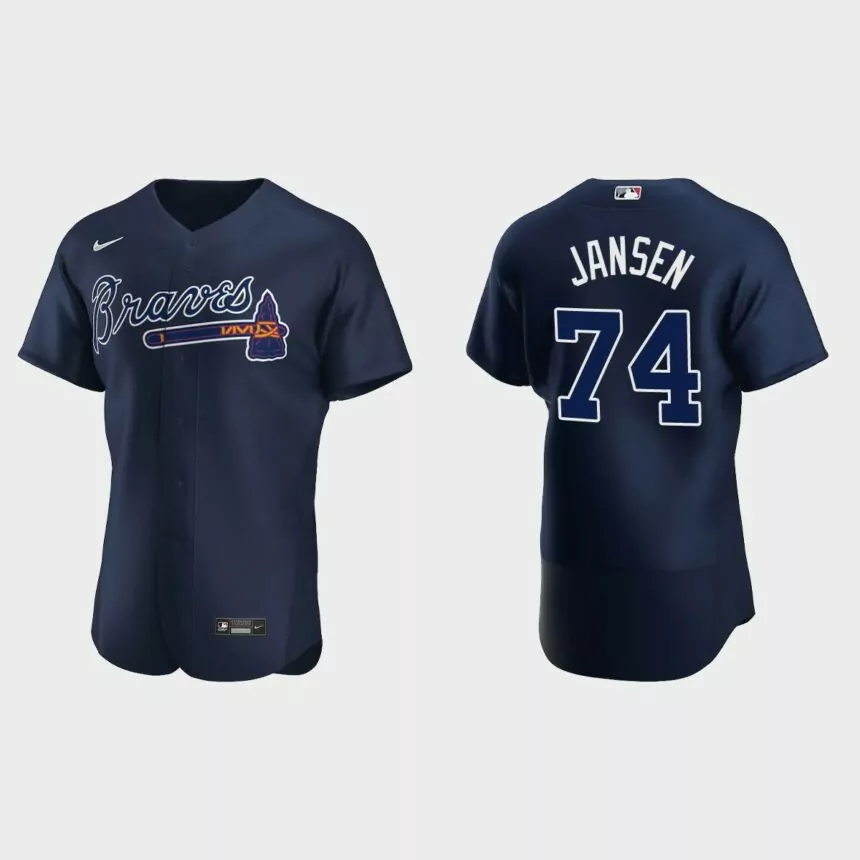 Kenley Jansen Atlanta Braves Authentic Jersey – Navy