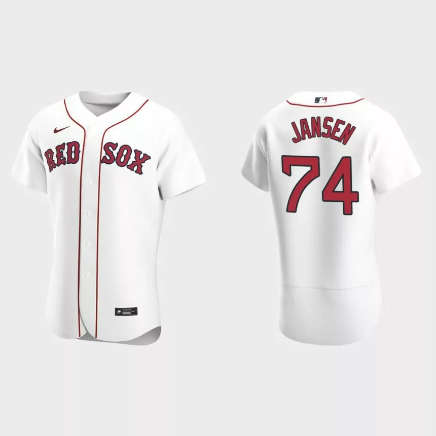 Kenley Jansen Boston Red Sox Authentic Home Jersey – White