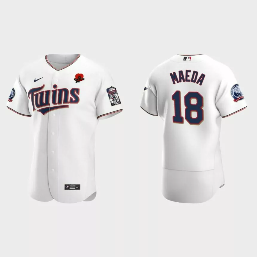 Kenta Maeda Minnesota Twins 2021 Memorial Day Authentic Jersey – White