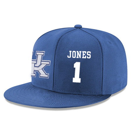 Kentucky Wildcats 1 Sacha Killeya Jones Blue Adjustable Hat