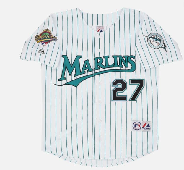 Kevin Brown 1997 Florida Marlins Home Road Alt  World Series Jersey Men's