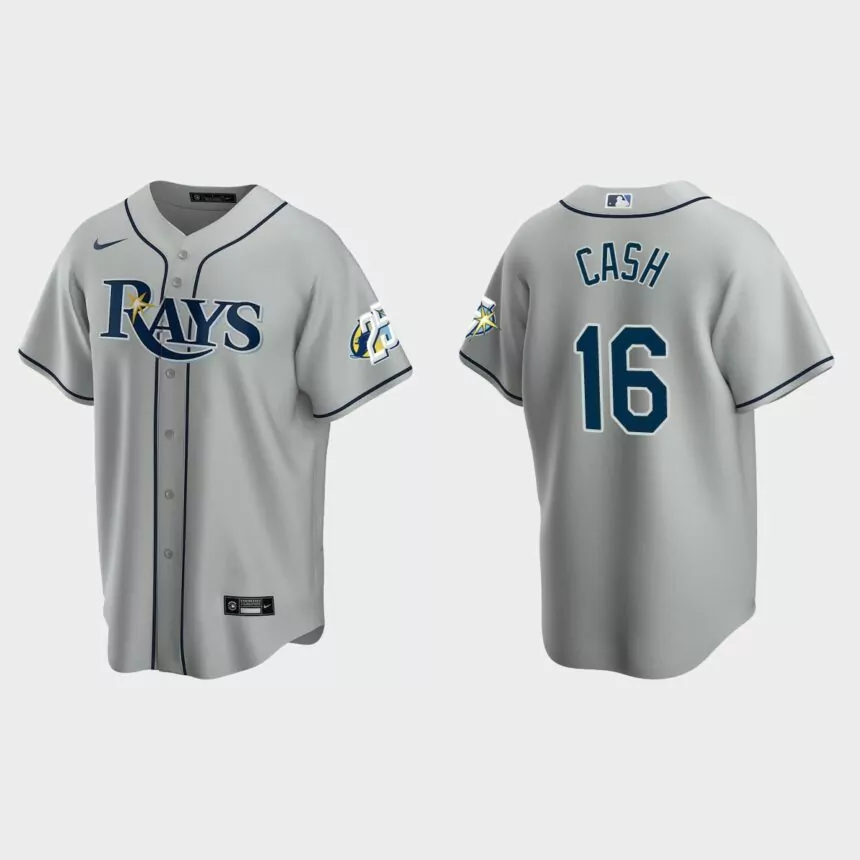 Kevin Cash Tampa Bay Rays 25th Anniversary Replica Jersey – Gray