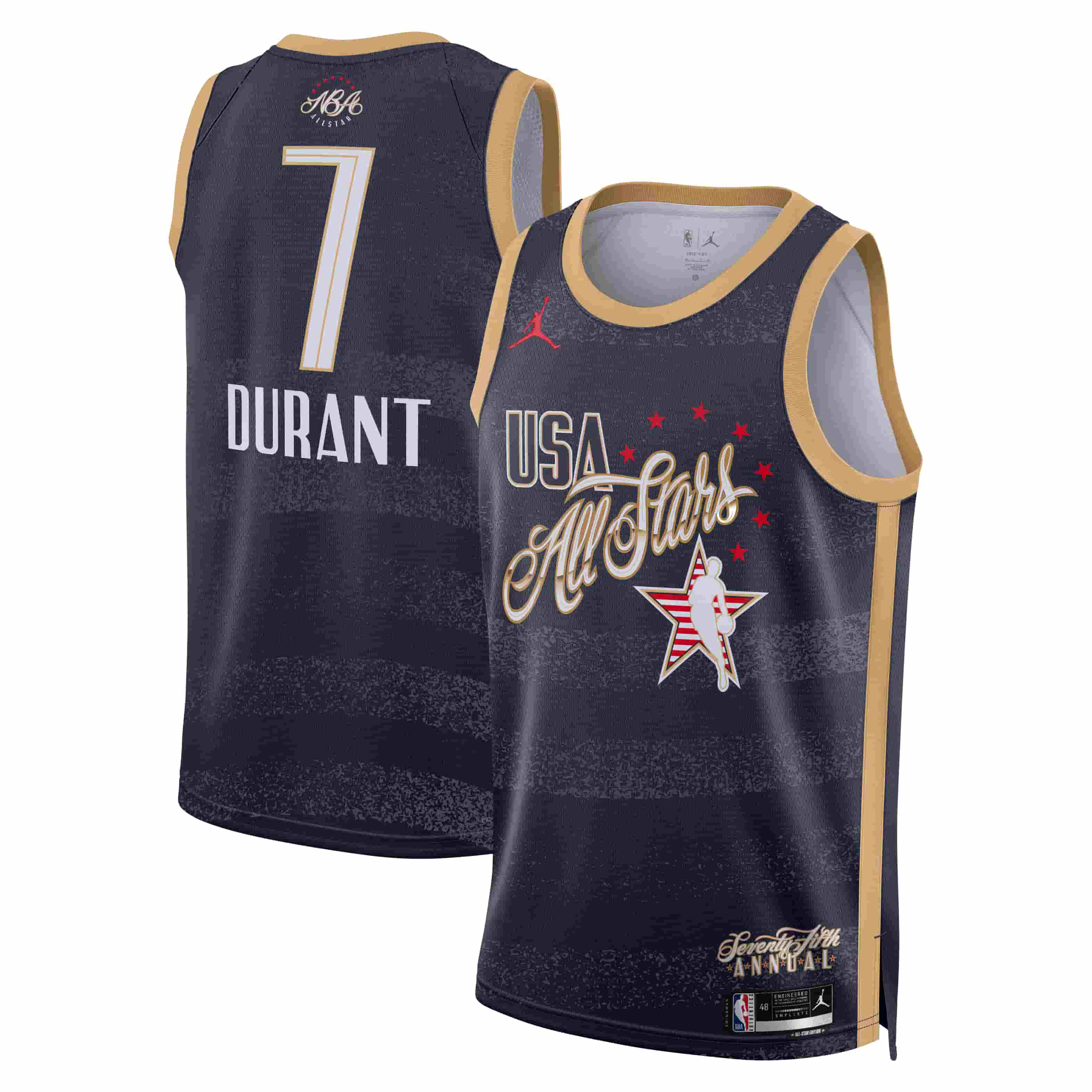 Kevin Durant Jordan Brand Unisex 2026 NBA All-Star Game Swingman Jersey - Navy