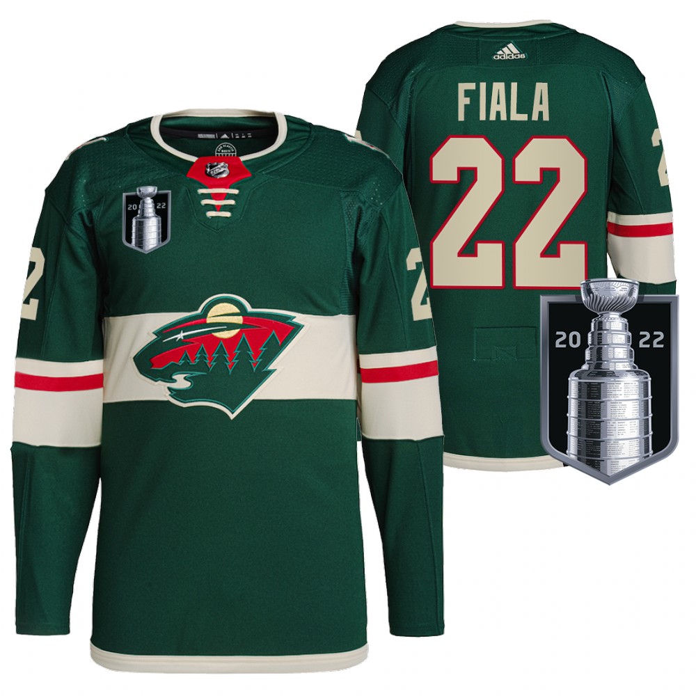 Kevin Fiala Jersey Minnesota Wild 2022 Stanley Cup Playoffs Green Authentic Pro