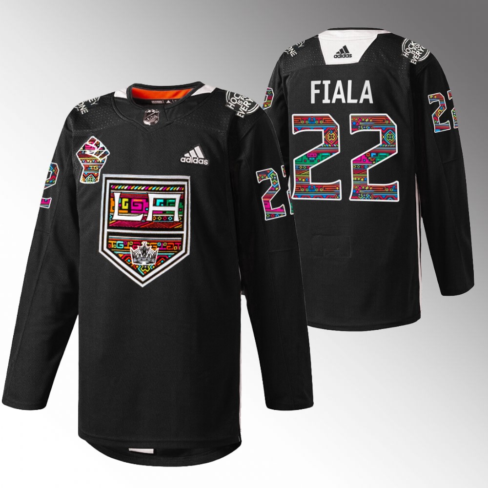 Kevin Fiala Kings Black History Month Jersey Black Warmup