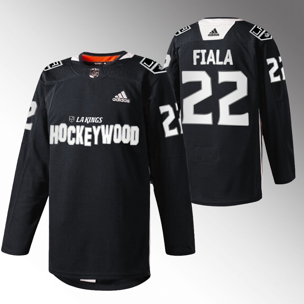 Kevin Fiala LA Kings Hockey Wood Black Warm-Up Jersey
