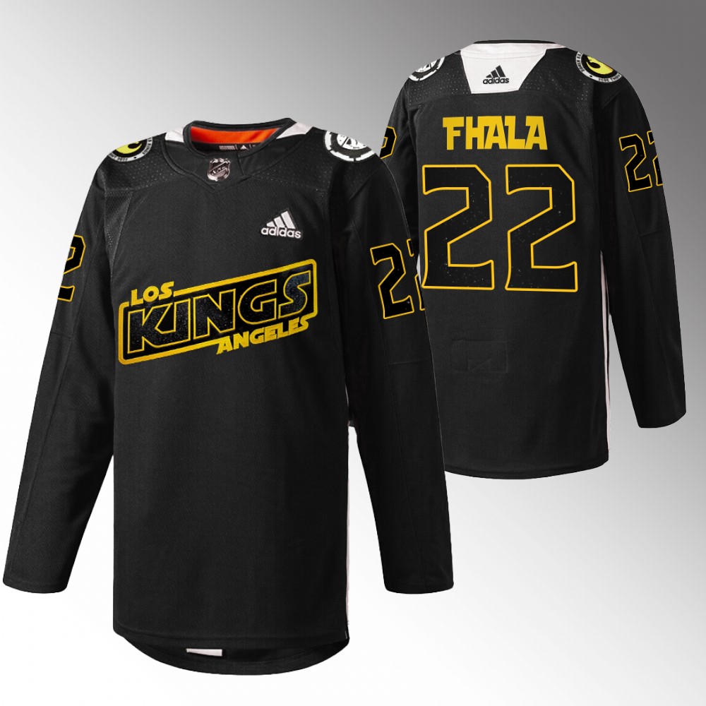 Kevin Fiala Los Angeles Kings Star Wars Black Jersey Warmup