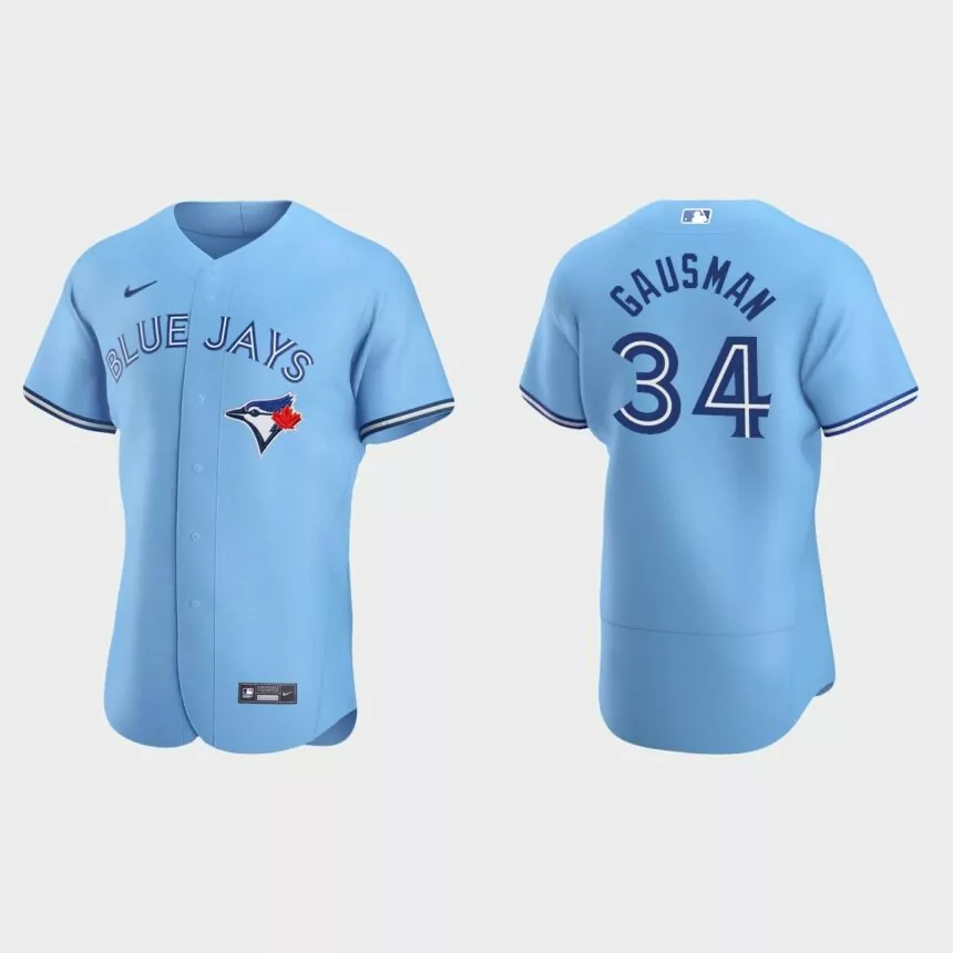 Kevin Gausman Toronto Blue Jays Authentic Home Jersey – Powder Blue