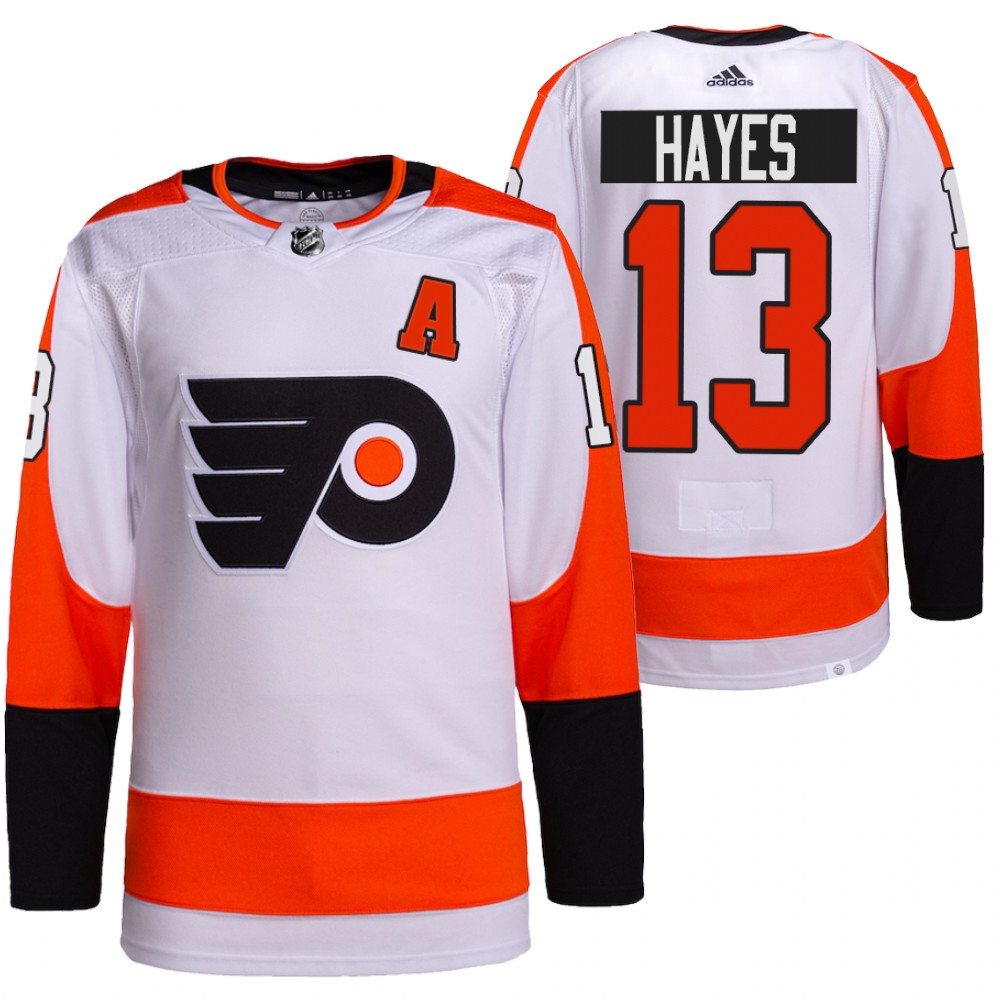 Kevin Hayes Philadelphia Flyers White Authentic Pro Away Jersey