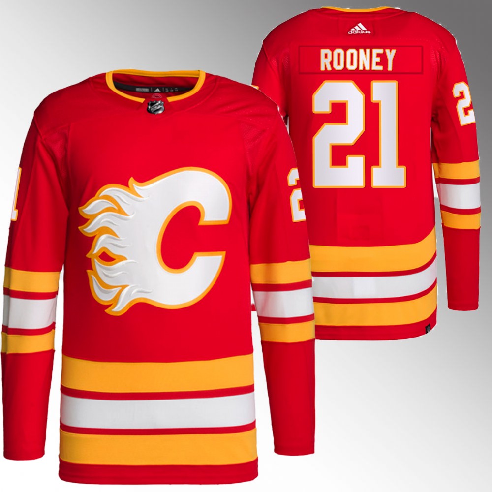 Kevin Rooney Calgary Flames Red Primegreen Authentic Home Jersey